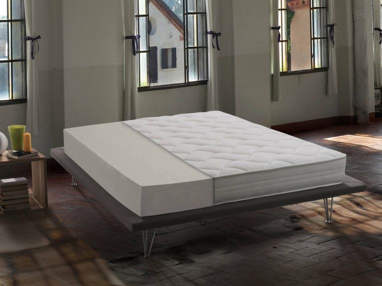 Materasso antibatterico piazza e mezza 120x190 in WaterFoam sfoderabile - Cauro