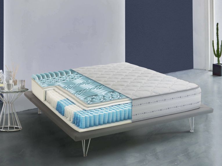Materasso appoggio stabile singolo 80x200 in Memory Foam sfoderabile - Atilla