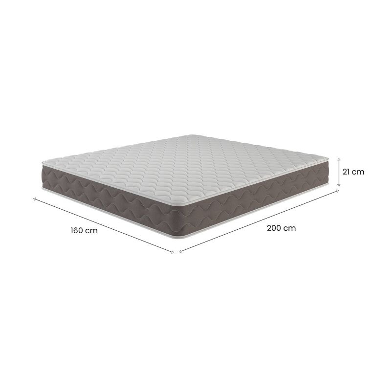 Materasso benessere costante matrimoniale 160x200 in Memory Foam - Allik