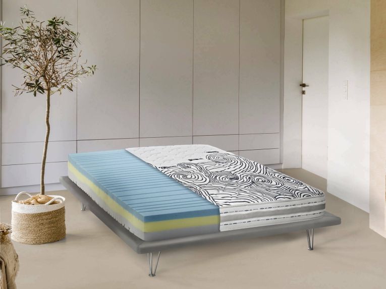 Materasso comfort antiacaro matrimoniale 160x200 in Memory Foam sfoderabile - Tirane