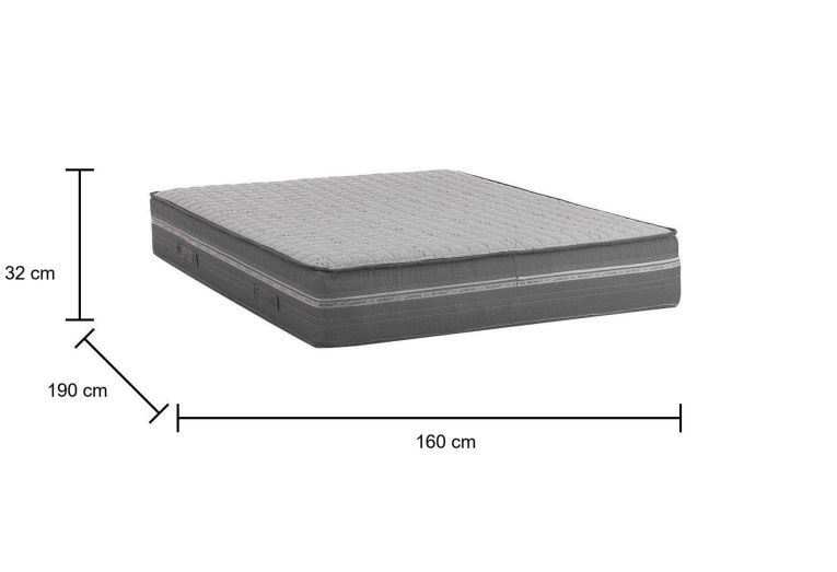 Materasso comfort assoluto matrimoniale 160x190 in Memory Foam sfoderabile - Amomali