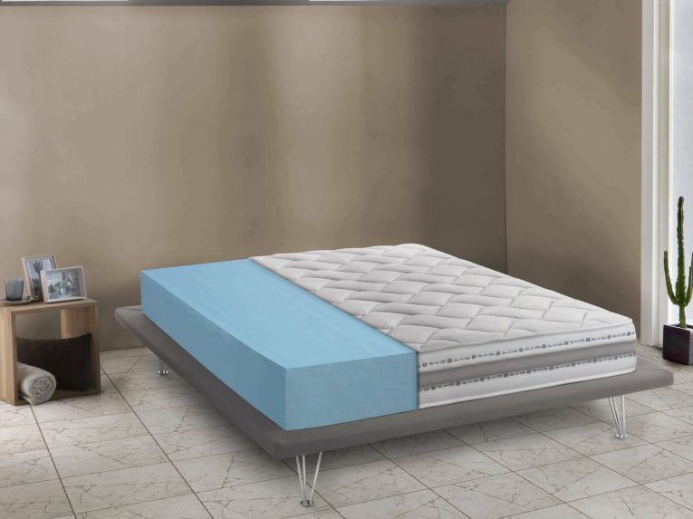 Materasso comfort bilanciato singolo 80x190 in Memory Foam sfoderabile - Anselmo