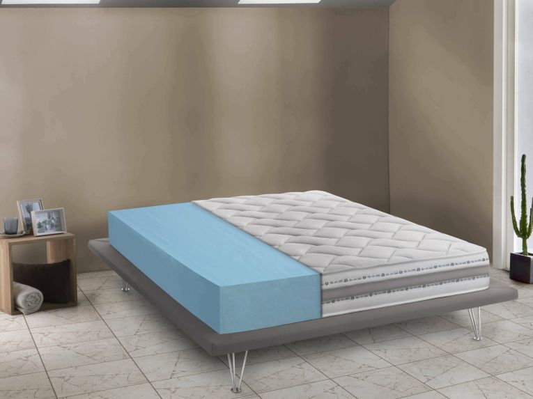 Materasso comfort mirato 1-2 piazza 140x200 in Memory Foam sfoderabile - Aghi