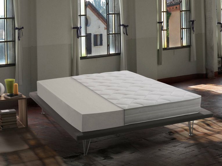 Materasso comfort morbido matrimoniale 160x200 in WaterFoam sfoderabile - Anguilla
