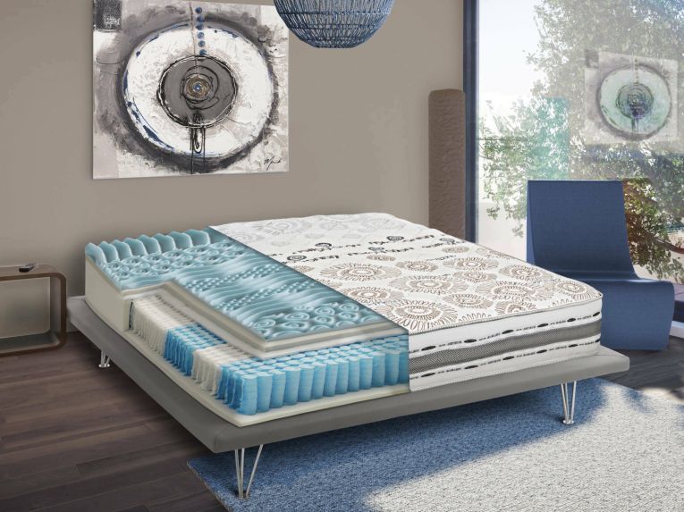 Materasso comfort rigido matrimoniale 160x190 in Memory Foam sfoderabile - Aclio