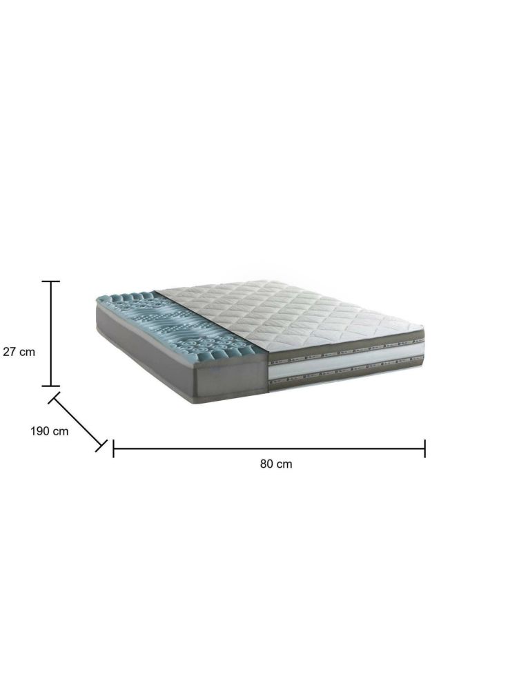 Materasso equilibrio perfetto singolo 80x190 in Memory Foam sfoderabile - Aksi