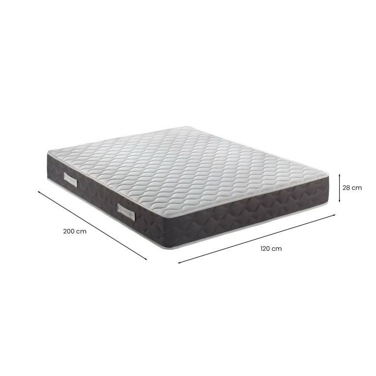 Materasso morbido piazza e mezza 120x200 in Memory Foam - Sidney