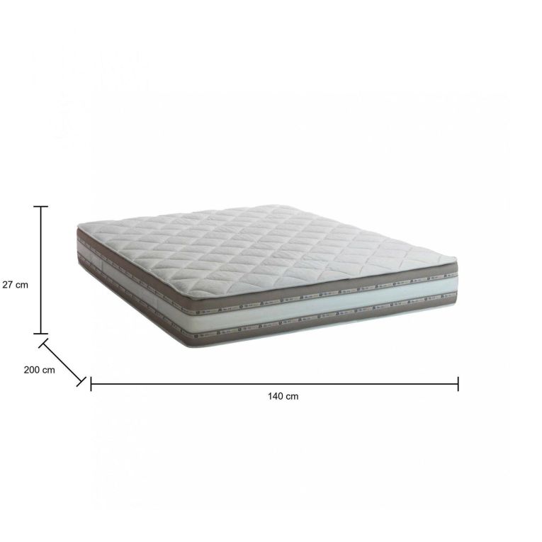 Materasso qualità elevata 1-2 piazza 140x200 in Memory Foam sfoderabile - Amos