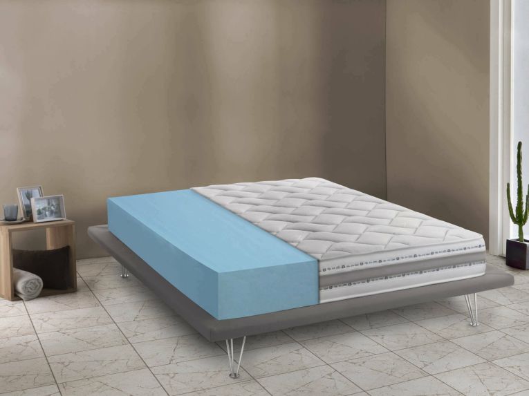 Materasso regolazione naturale singolo 80x200 in Memory Foam sfoderabile - Anselmo