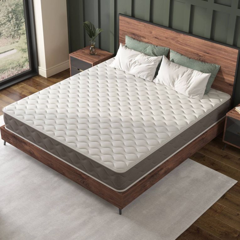 Materasso Singolo Bianco Grado Rigidità 6.5-10 Misura Rete Compatibile 80x190 cm 190x80x21h cm, Singolo Made in Italy - Gaggiano