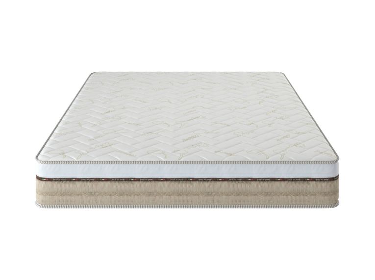 Materasso Singolo Bianco Grado Rigidità 8-10 Misura Rete Compatibile 80x190 cm 190x80x25h cm, Singolo Made in Italy - Palafea