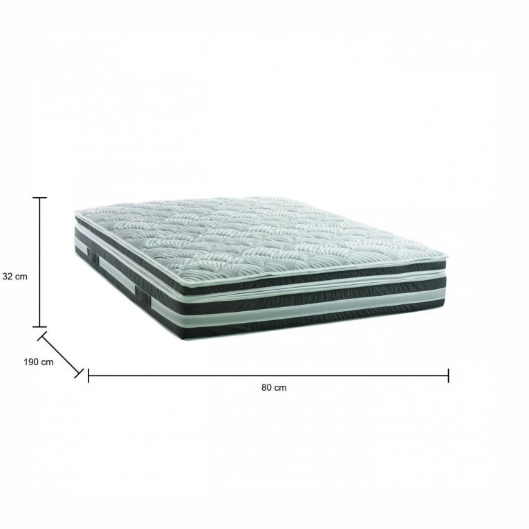 Materasso stabilizzante singolo 80x190 in Memory Foam sfoderabile - Charles