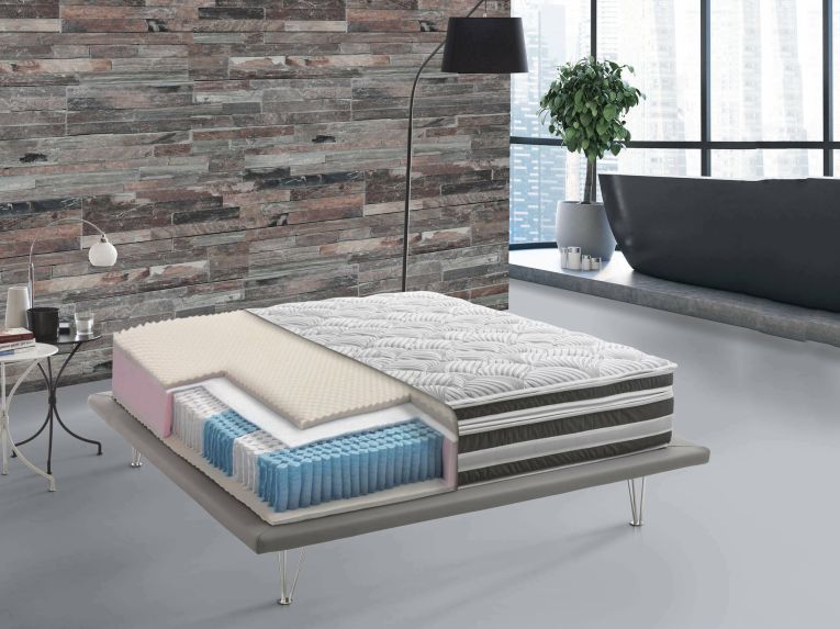 Materasso stabilizzante singolo 80x190 in Memory Foam sfoderabile - Charles