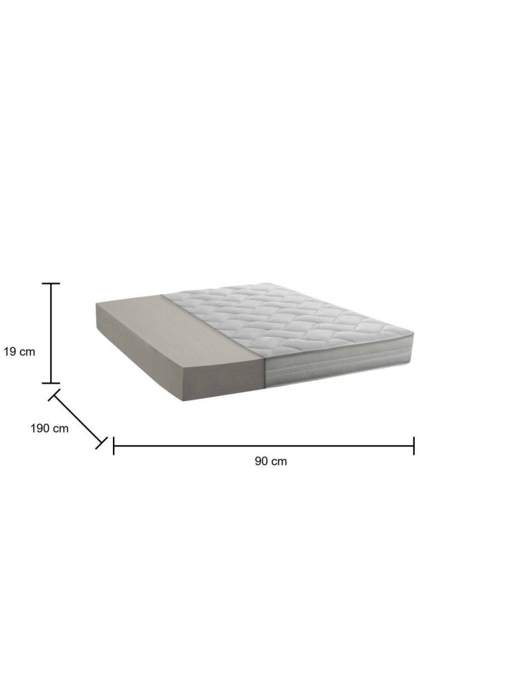 Materasso superficie confortevole singolo 90x190 in WaterFoam sfoderabile - Author