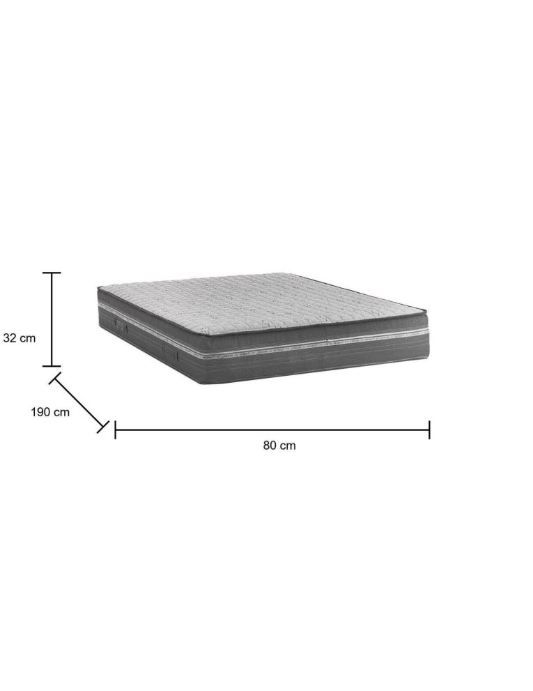 Materasso supporto cervicale singolo 80x190 in Memory Foam sfoderabile - Altino