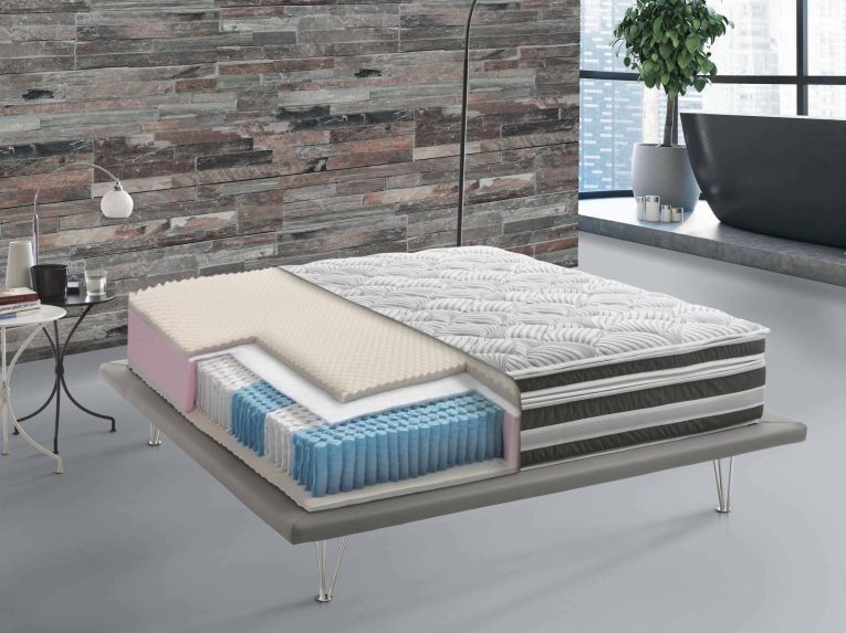Materasso tecnologia anallergica matrimoniale 160x200 in Memory Foam sfoderabile - Amistad