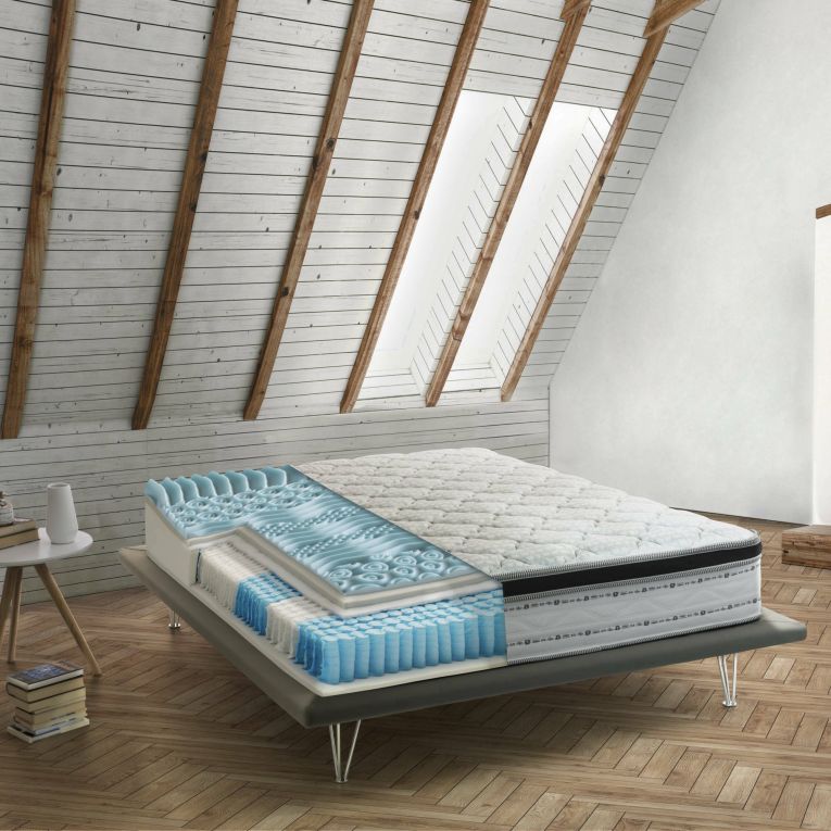 Materasso uniforme singolo 90x190 in Memory Foam sfoderabile - Adrano