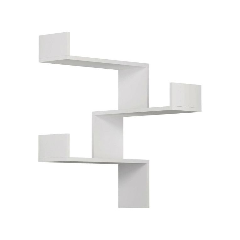 Mensola ad angolo 60x60cm bianca - Edna