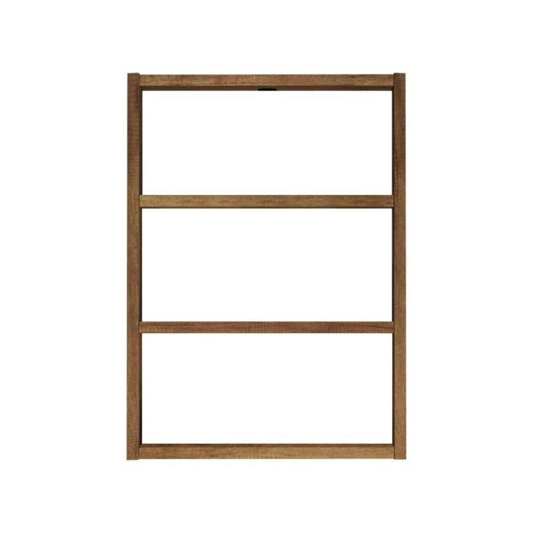Mensola Albali, Scaffale, Ripiano a muro, Scaffalatura multiuso, 43x9h60 cm, Noce