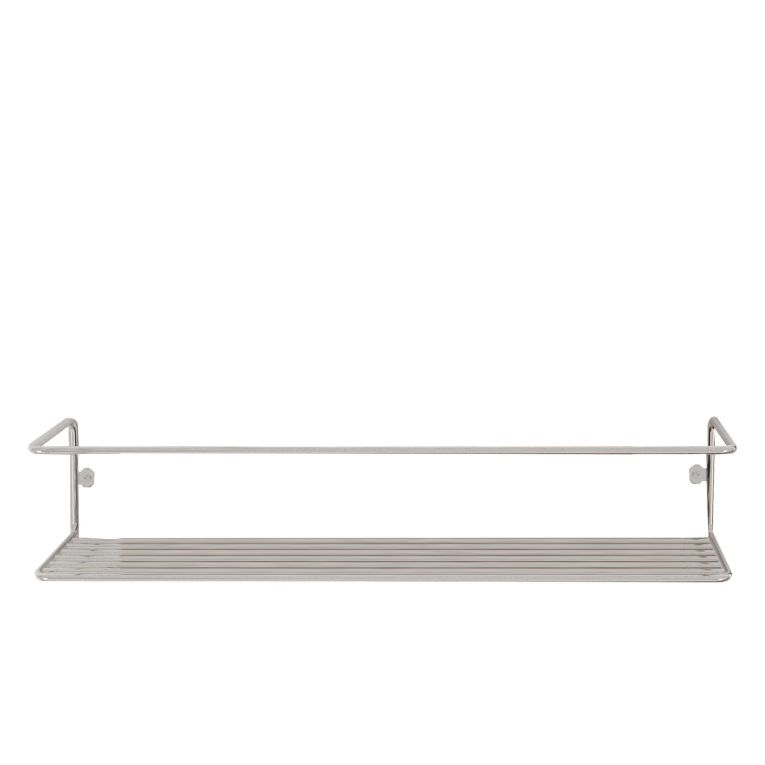 Mensola Argento un Ripiano 7x7x33h cm, - Casone
