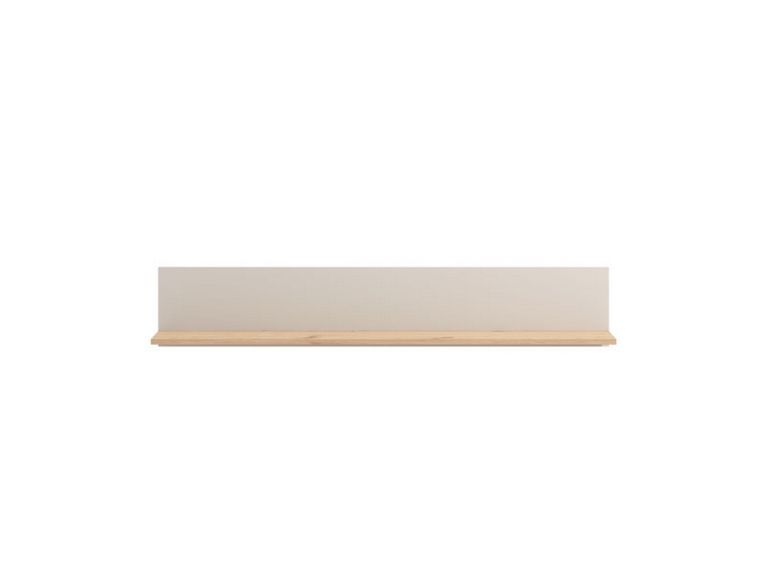 Mensola Beige Marrone Rovere un Ripiano 137.5x19.5x24h cm, Portata Ripiani 5 - Dugenta