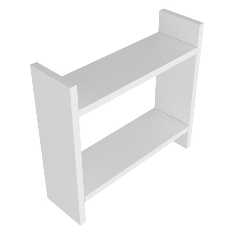 Mensola Bianco 2 Ripiani 34x10x30h cm, - Morfasso