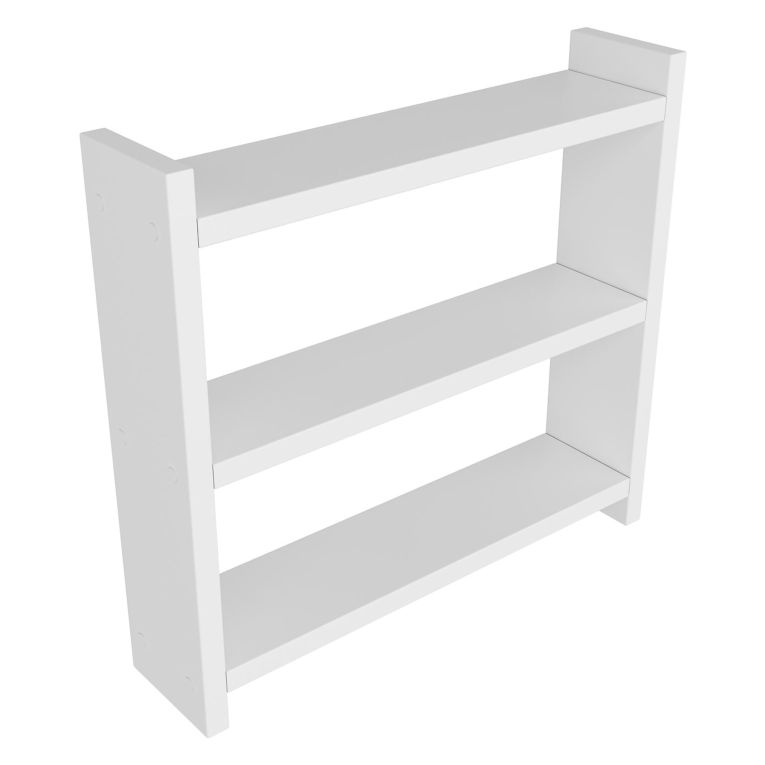 Mensola Bianco 2 Ripiani 44x10x40h cm - Rizza