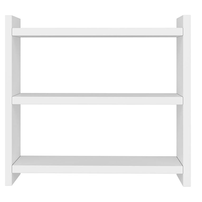 Mensola Bianco 2 Ripiani 44x10x40h cm - Rizza