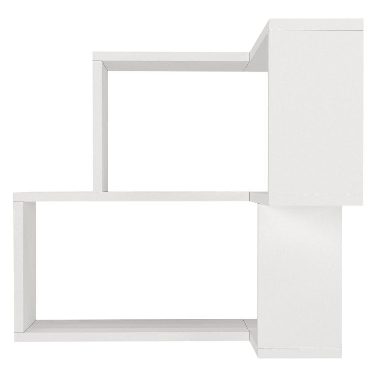 Mensola Bianco 2 Ripiani Angolare 45x15x55h cm, - Omignano