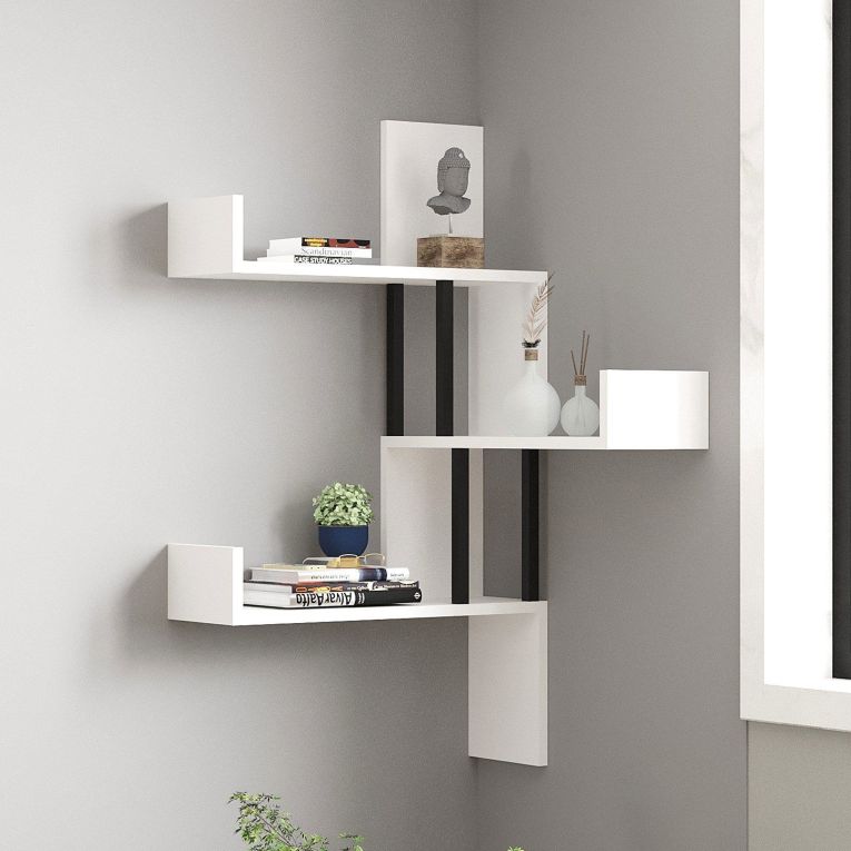 Mensola Bianco 3 Ripiani 105x20x60h cm, - Donigala