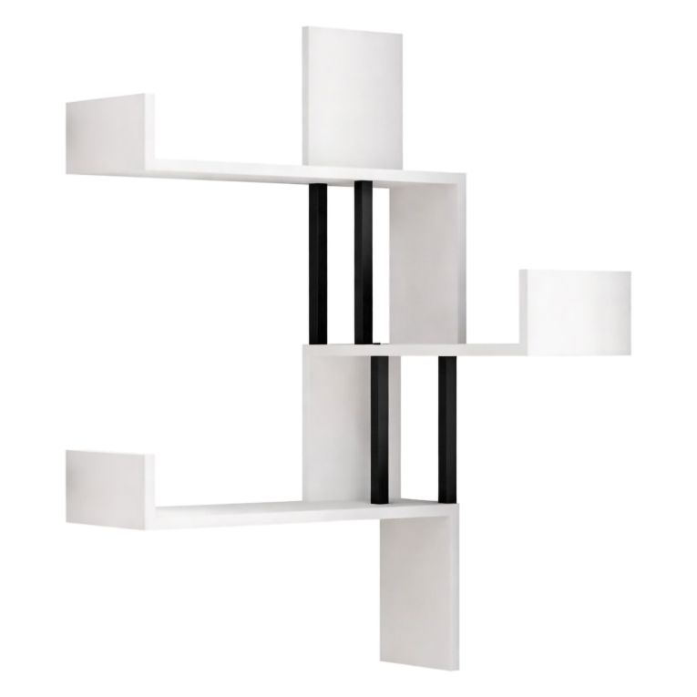 Mensola Bianco 3 Ripiani 105x20x60h cm, - Donigala