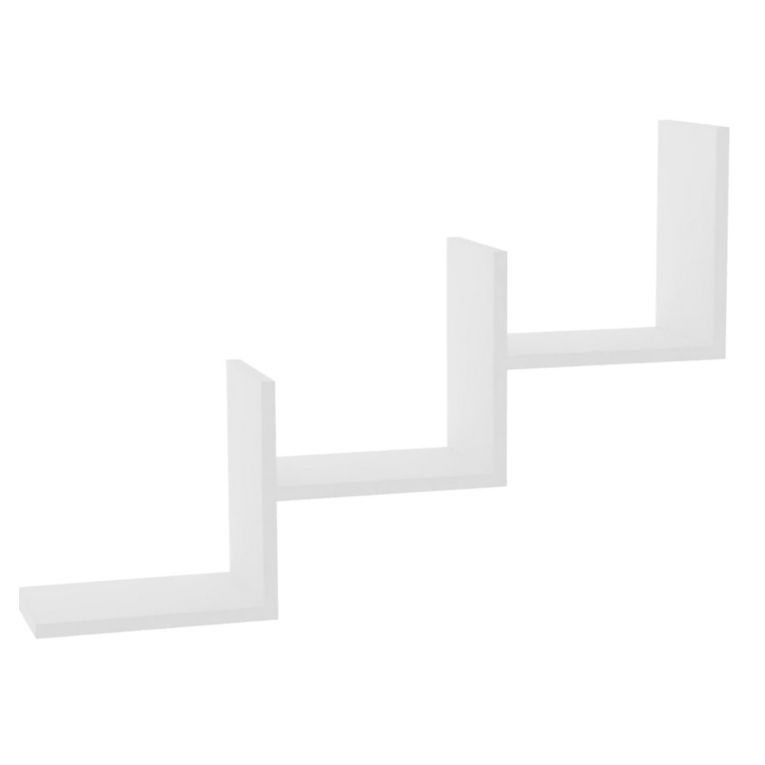 Mensola Bianco 3 Ripiani 90x20x60h cm, - Solesino