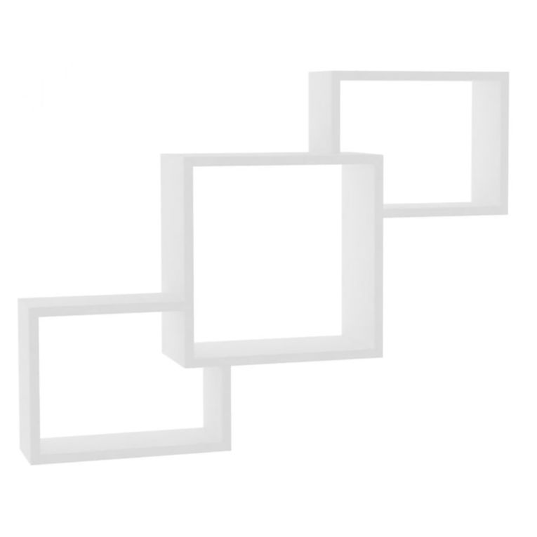 Mensola Bianco 3 Ripiani 98x20x72h cm, - Malgrate