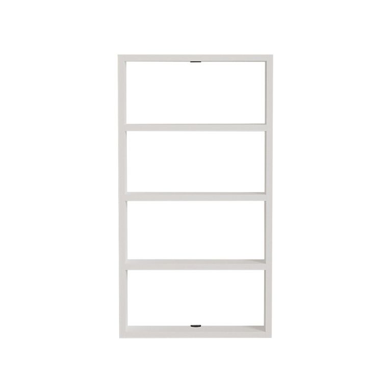 Mensola Bianco 4 Ripiani 43x9x80h cm, - Cervasca