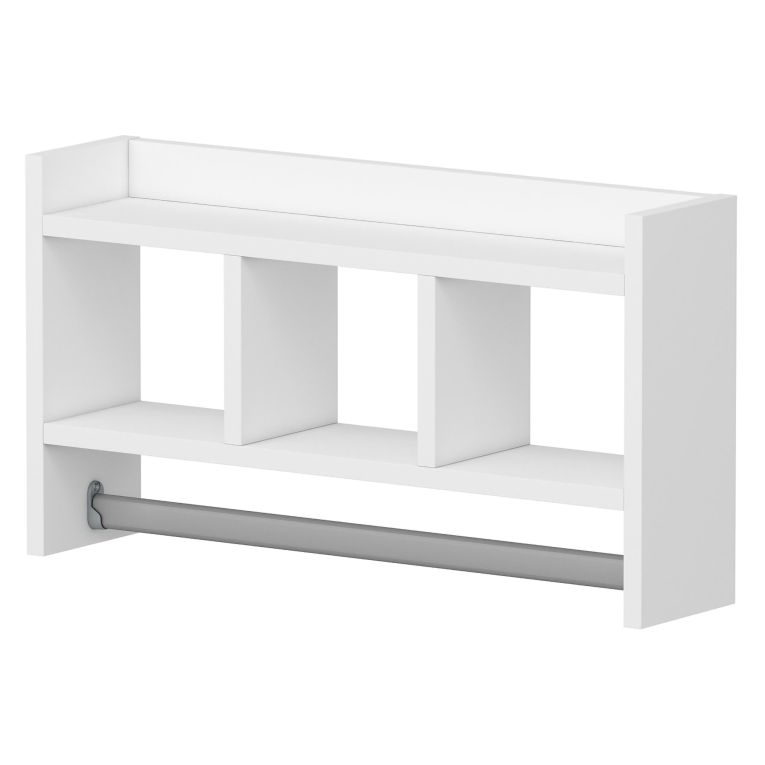 Mensola Bianco 4 Ripiani 64x15x35h cm, - Cortale