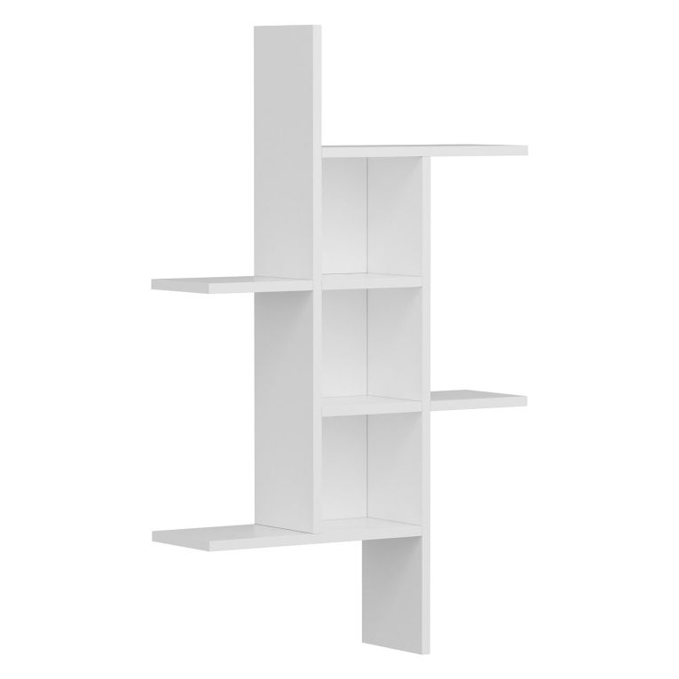 Mensola Bianco 4 Ripiani 68x20x113h cm, - Drena