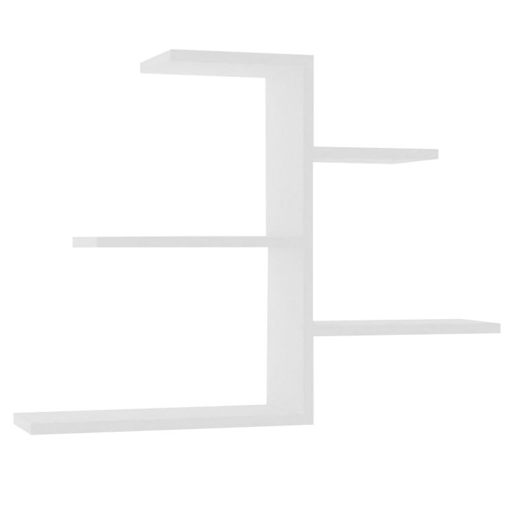 Mensola Bianco 5 Ripiani 82x20x48h cm, - Vizze