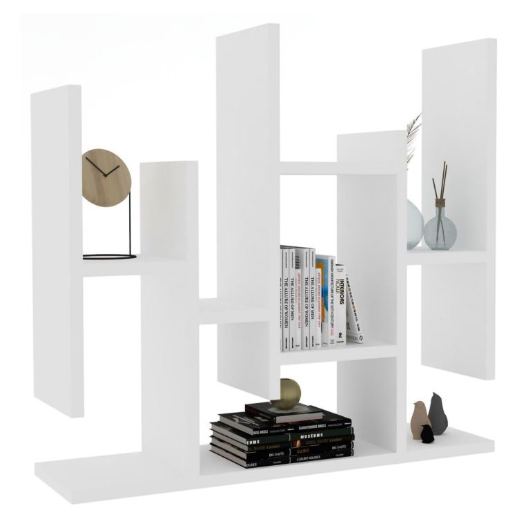 Mensola Bianco 6 Ripiani 70x20x69h cm, - Riva