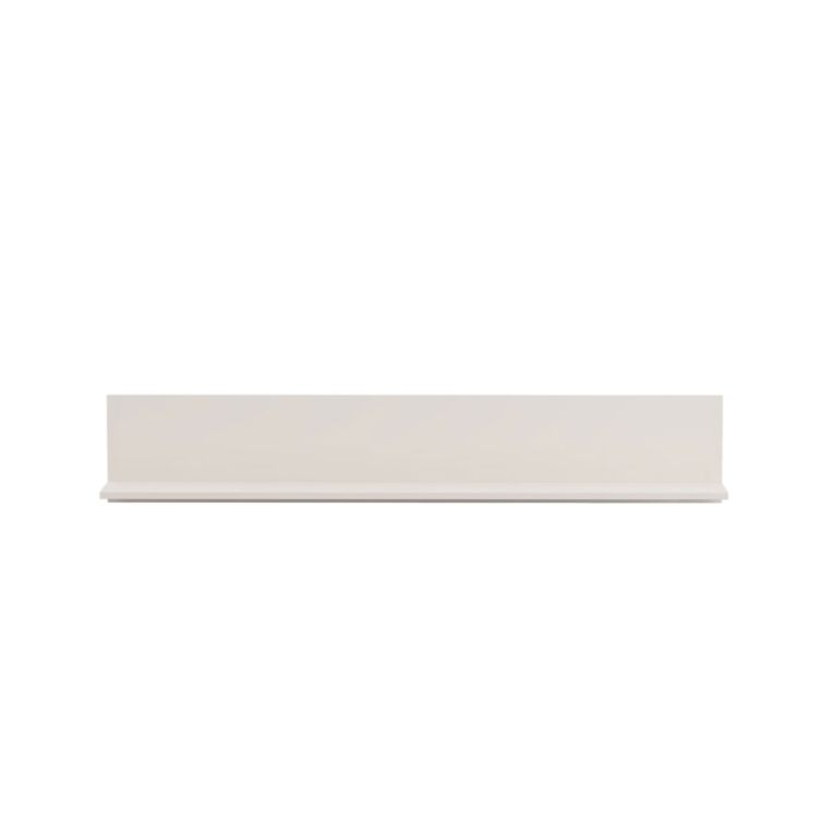 Mensola Bianco Crema un Ripiano Sfumatura Colore Struttura Crema 138x20x24h cm, - Rasun