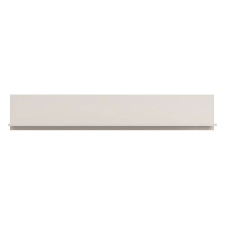 Mensola Bianco Crema un Ripiano Sfumatura Colore Struttura Crema 138x20x24h cm, - Rasun