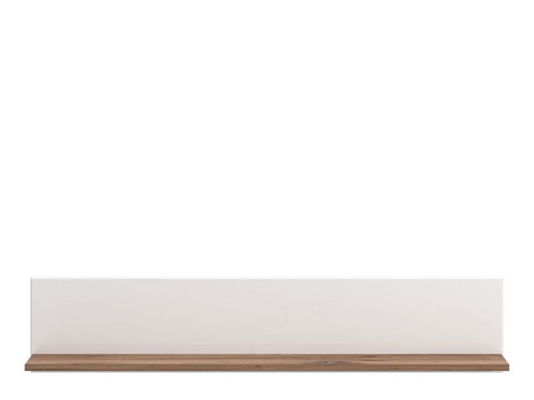 Mensola Bianco Marrone Noce un Ripiano 120x19.5x24h cm, Portata Ripiani 5 - Bellini