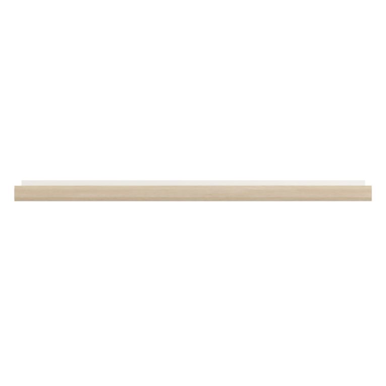 Mensola Bianco Marrone Rovere un Ripiano Sfumatura Colore Struttura Rovere 150x22x24h cm, Colore Struttura Marrone - Ollol