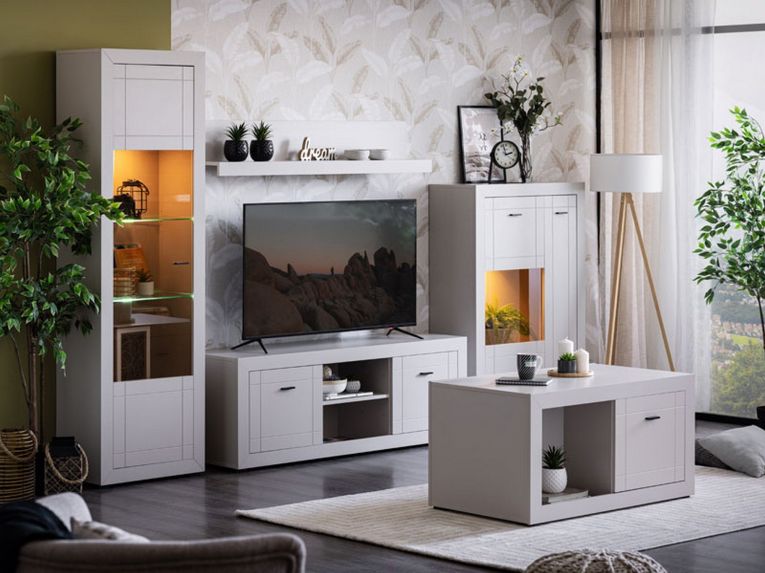 Mensola Bianco un Ripiano 137.5x19.5x24h cm, Portata Ripiani 5 - Vazzano