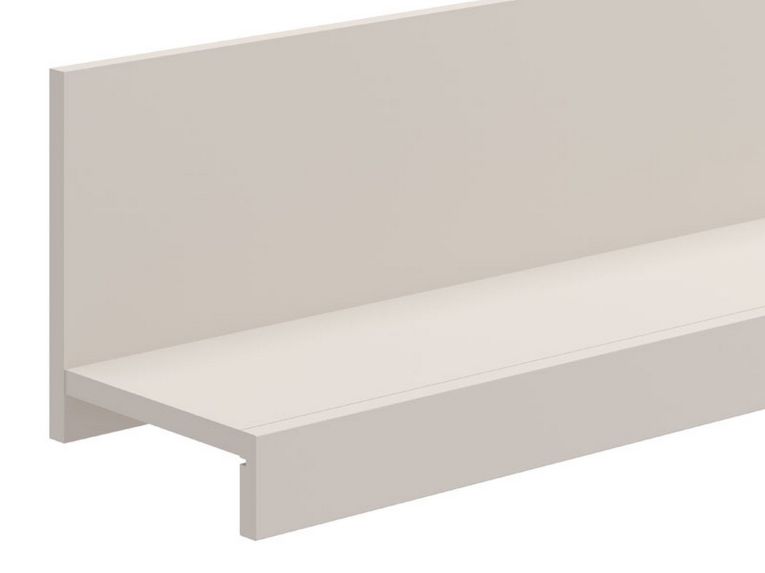 Mensola Bianco un Ripiano 137.5x19.5x24h cm, Portata Ripiani 5 - Vazzano