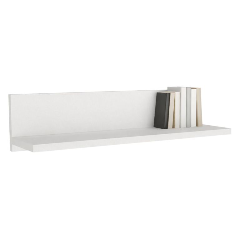 Mensola Bianco un Ripiano 60x15x15h cm, - Cavargna