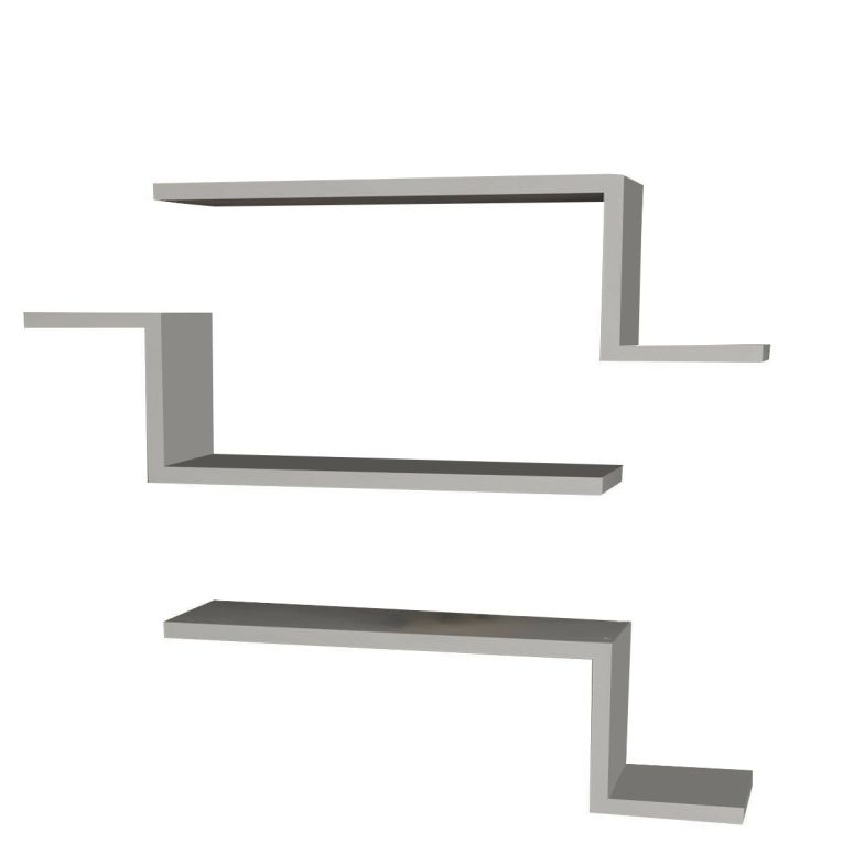 Mensola Jotun, Scaffale, Ripiano a muro, Scaffalatura multiuso, 56x15 h18 cm, Bianco