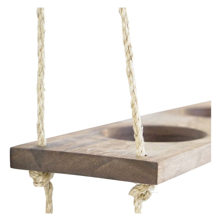Mensola Marrone Fatto a Mano, in Legno di Abete Marrone 3 Ripiani Fatto a Mano, in Legno di Abete 60x1x13h cm, - Orsago
