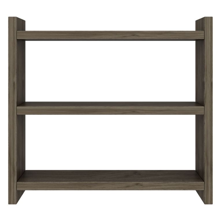 Mensola Marrone Noce 2 Ripiani Sfumatura Colore Struttura Noce 44x10x40h cm - Rizza