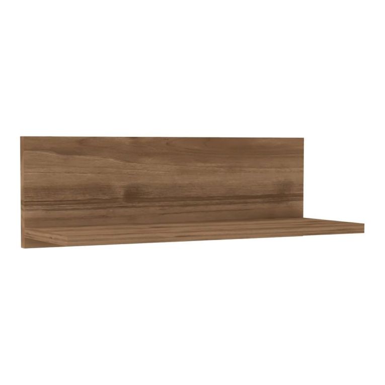 Mensola Marrone Noce un Ripiano Sfumatura Colore Struttura Noce 60x22x20h cm, - Scopello