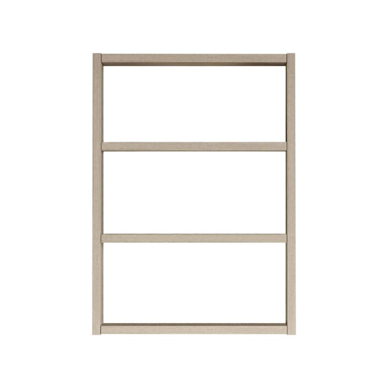 Mensola Marrone Rovere 3 Ripiani Sfumatura Colore Struttura Rovere 43x9x60h cm, - Krosa
